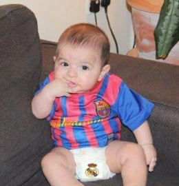Barçababy die weet hoe het moet