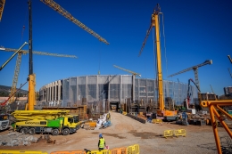 Camp Nou in aanbouw